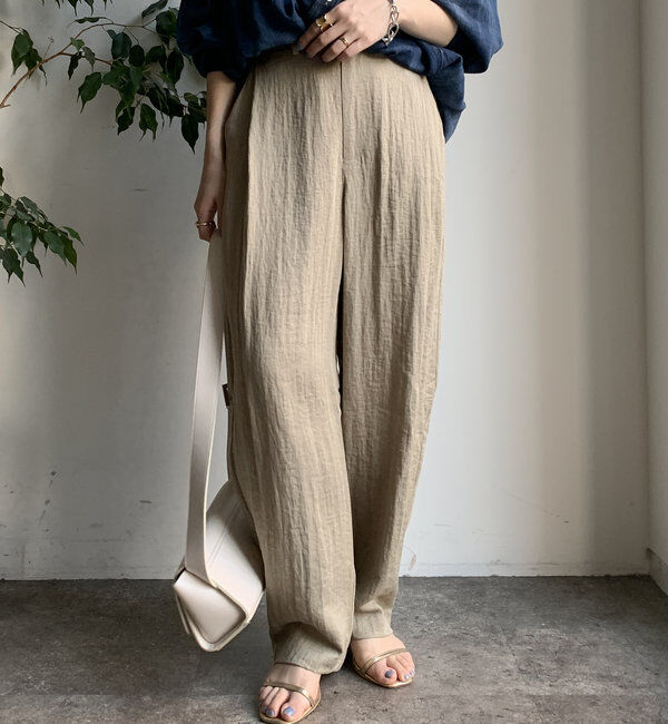  「【WEB限定】リネンライクバルーンパンツ」|チノ|