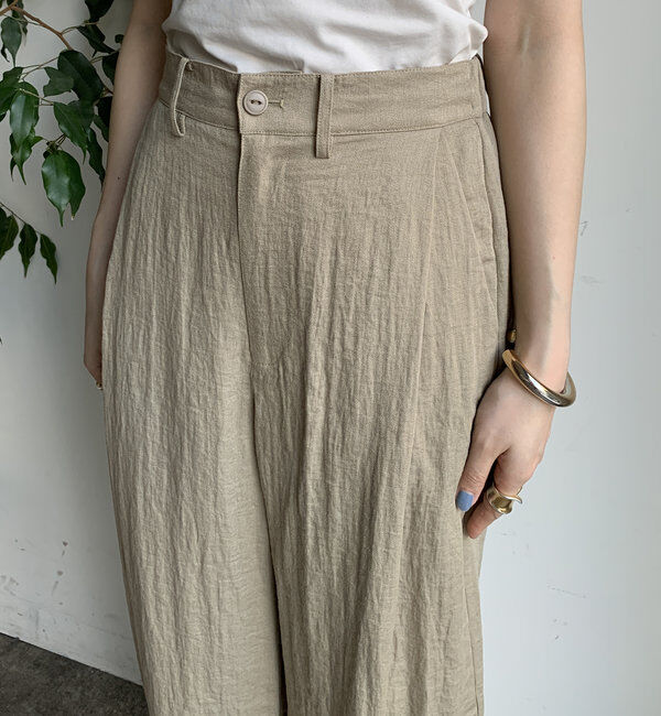  「【WEB限定】リネンライクバルーンパンツ」|チノ|