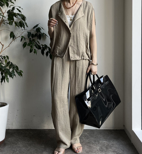  「【WEB限定】リネンライクバルーンパンツ」|チノ|