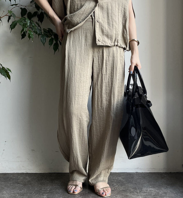  「【WEB限定】リネンライクバルーンパンツ」|チノ|