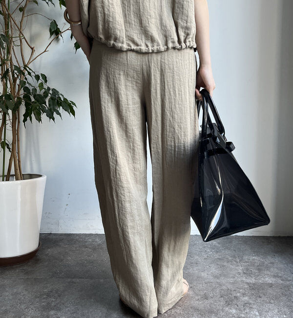  「【WEB限定】リネンライクバルーンパンツ」|チノ|