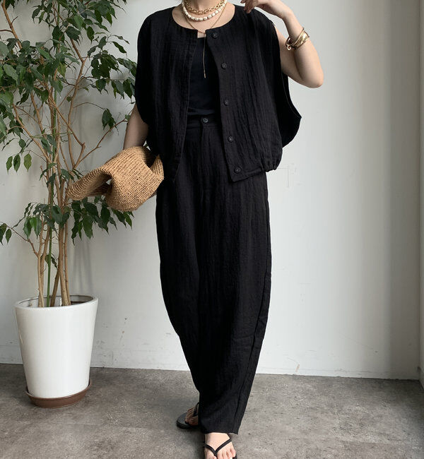  「【WEB限定】リネンライクバルーンパンツ」|チノ|