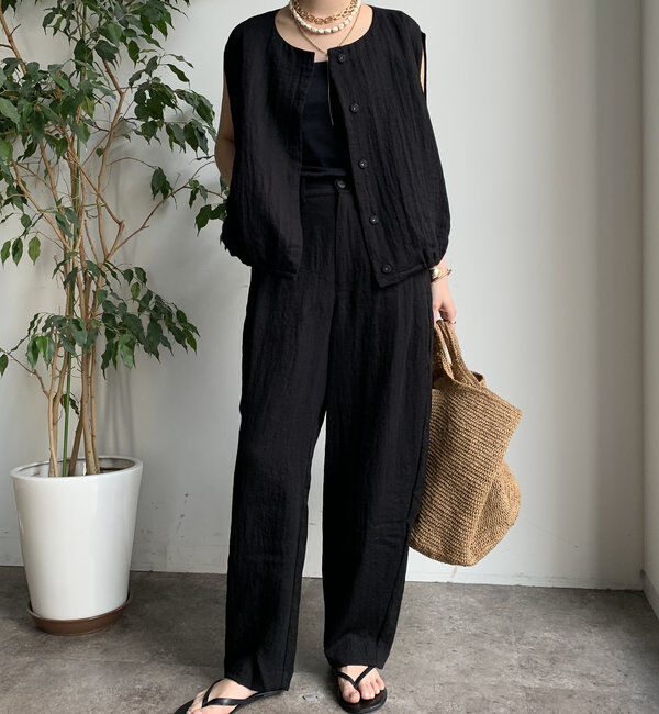  「【WEB限定】リネンライクバルーンパンツ」|チノ|