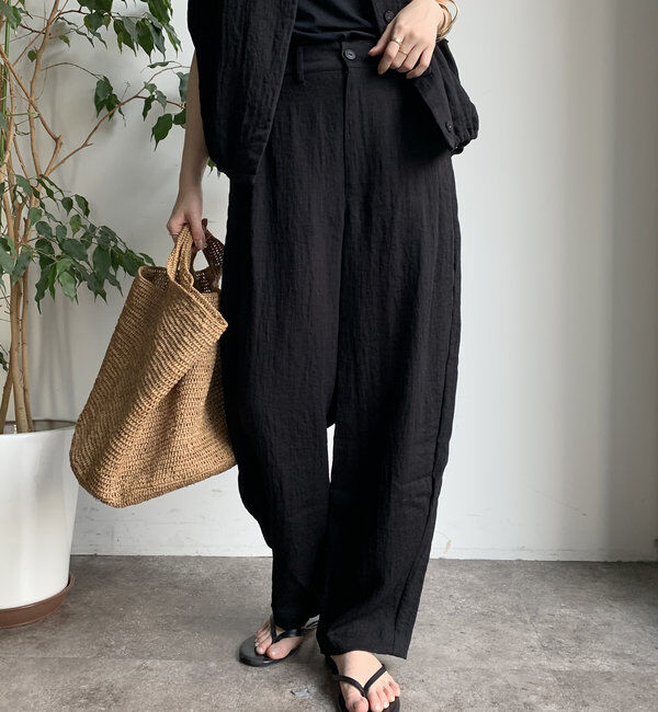  「【WEB限定】リネンライクバルーンパンツ」|チノ|