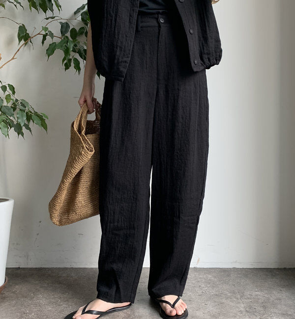  「【WEB限定】リネンライクバルーンパンツ」|チノ|