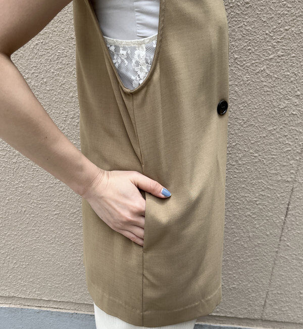  「【WEB限定】接触冷感ベスト」|ベスト・ジレ|