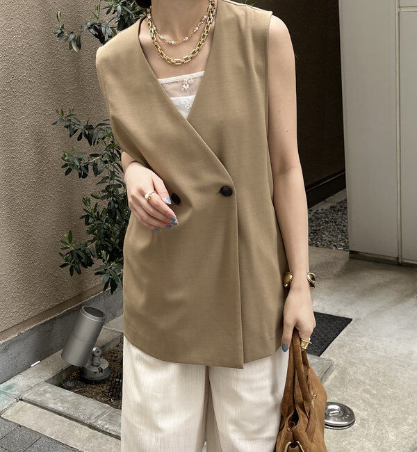  「【WEB限定】接触冷感ベスト」|ベスト・ジレ|