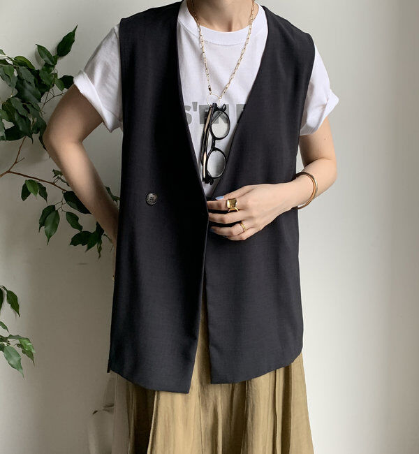  「【WEB限定】接触冷感ベスト」|ベスト・ジレ|