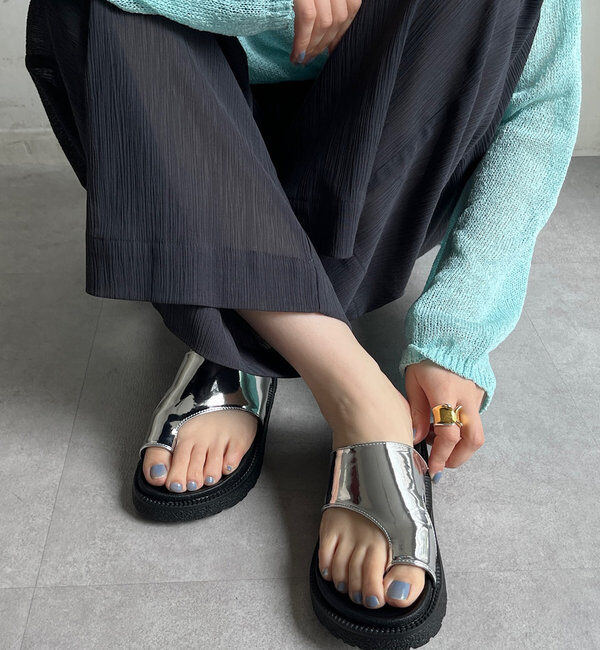  「【WEB限定】トングサンダル」|サンダル|
