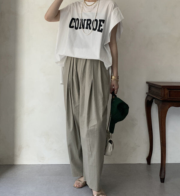  「【WEB限定】ランダムタックパンツ」|チノ|