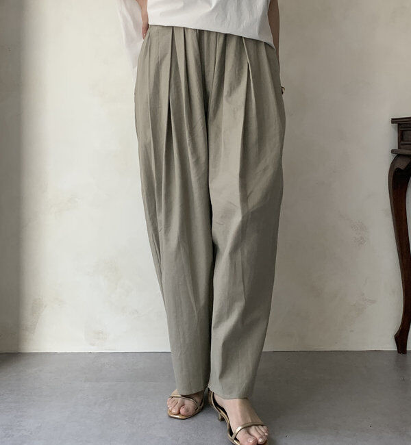  「【WEB限定】ランダムタックパンツ」|チノ|