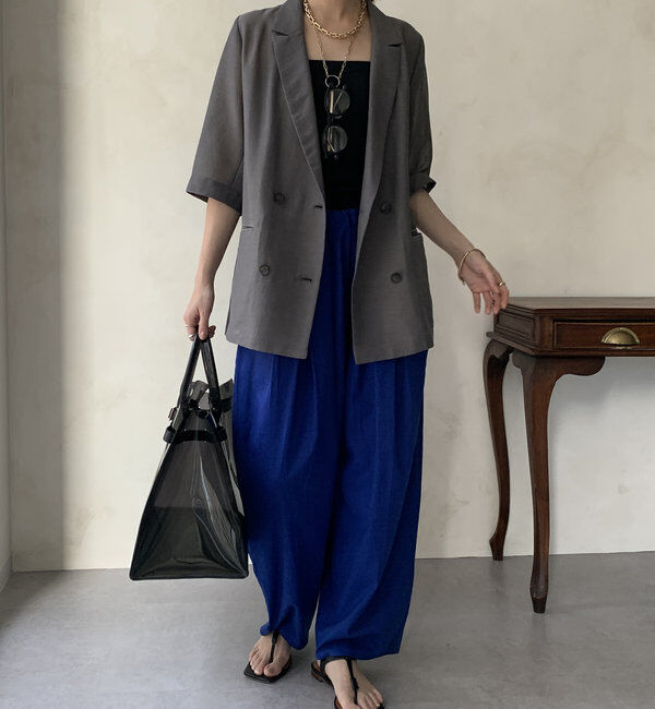  「【WEB限定】ランダムタックパンツ」|チノ|