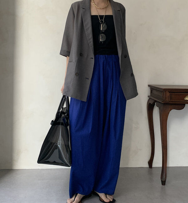  「【WEB限定】ランダムタックパンツ」|チノ|