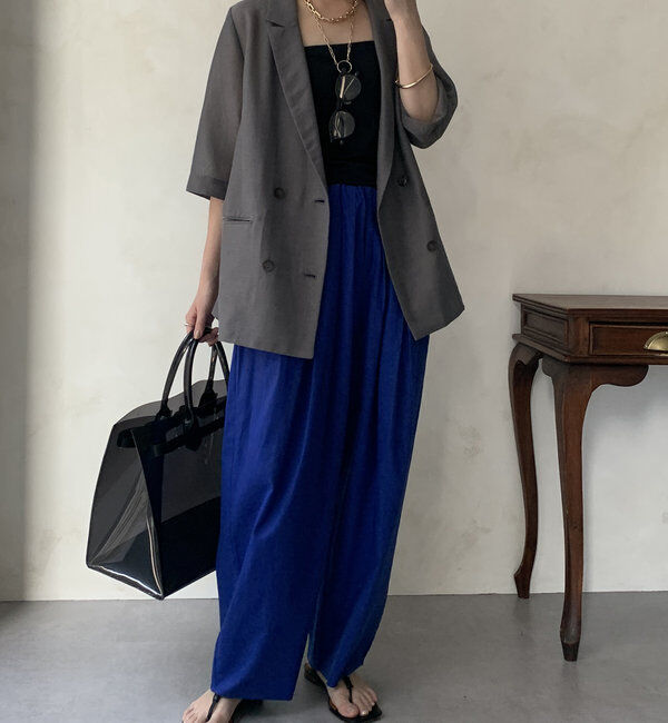  「【WEB限定】ランダムタックパンツ」|チノ|