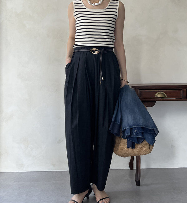  「【WEB限定】ランダムタックパンツ」|チノ|