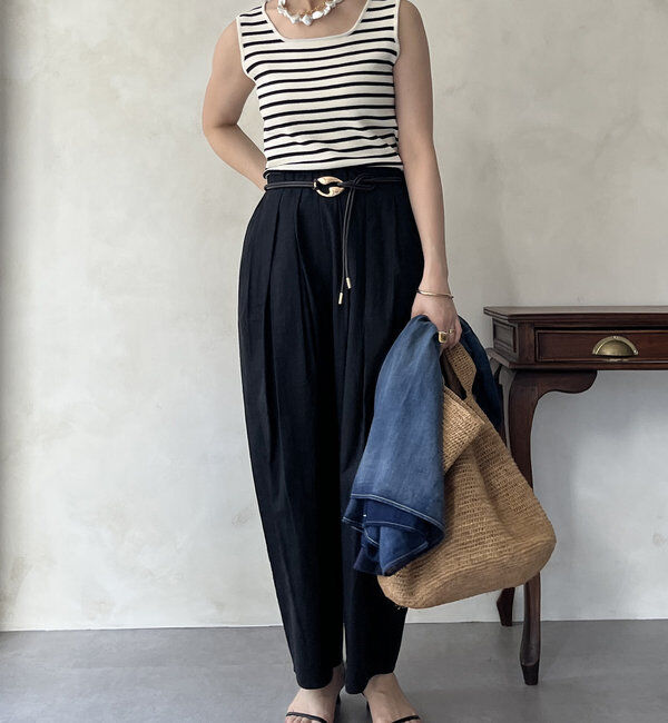  「【WEB限定】ランダムタックパンツ」|チノ|