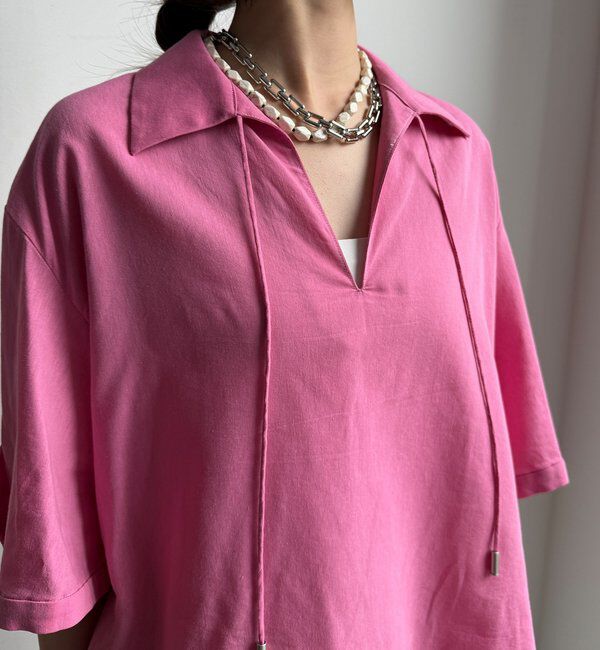  「【WEB限定】襟付スキッパーシャツ」|シャツ・ブラウス|