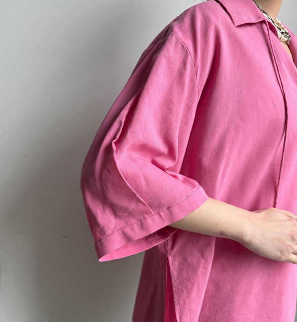  「【WEB限定】襟付スキッパーシャツ」|シャツ・ブラウス|