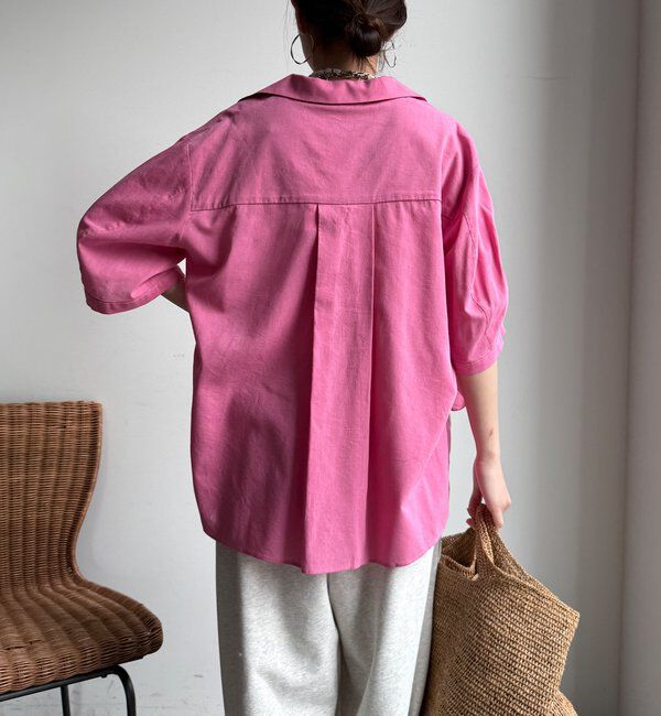  「【WEB限定】襟付スキッパーシャツ」|シャツ・ブラウス|