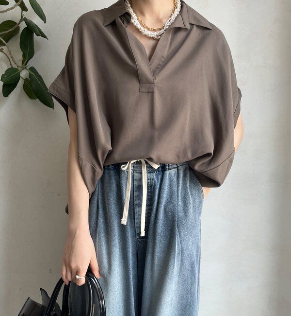  「リヨセルツイルスキッパーシャツ」|シャツ・ブラウス|