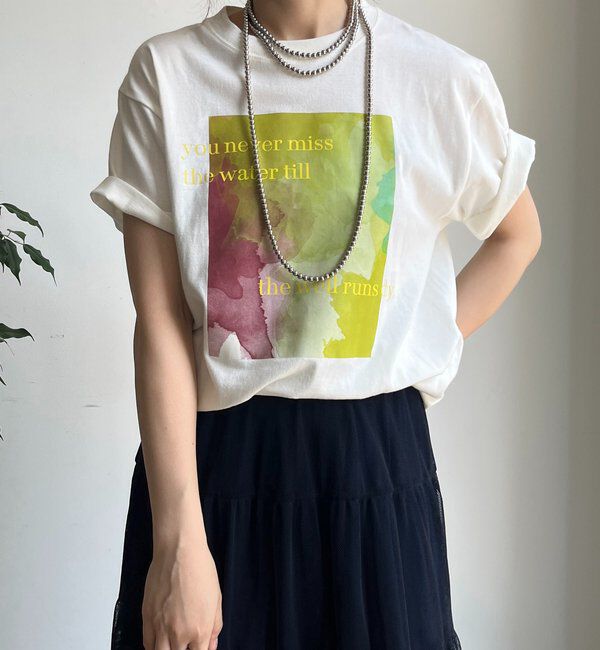  「【WEB限定】ロゴペイントTEE」|Tシャツ・カットソー|オフホワイト