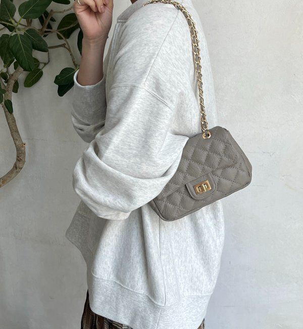  「キルティングレザーショルダー」|トートバッグ|