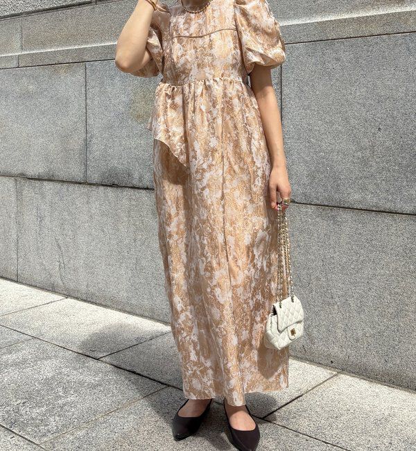  「【オケージョン対応】【WEB限定】ジャガードドレス」|ドレス|