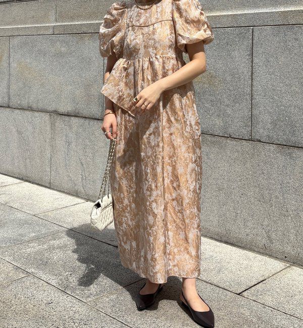  「【オケージョン対応】【WEB限定】ジャガードドレス」|ドレス|