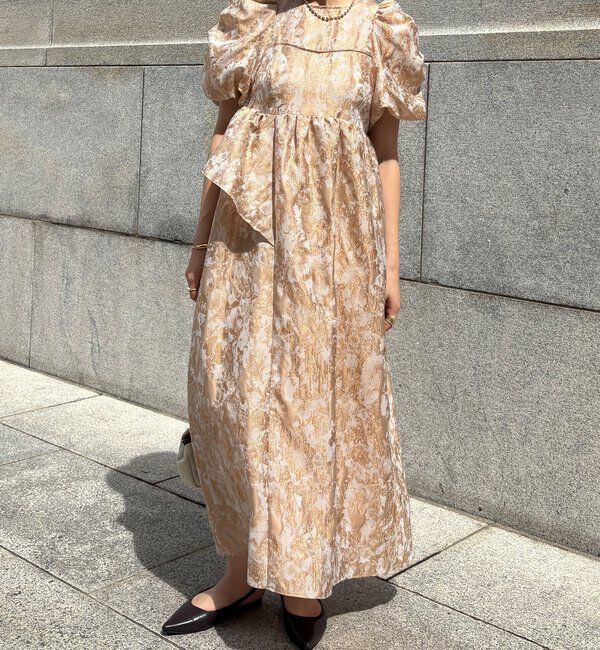  「【オケージョン対応】【WEB限定】ジャガードドレス」|ドレス|