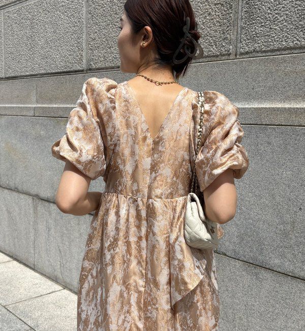  「【オケージョン対応】【WEB限定】ジャガードドレス」|ドレス|