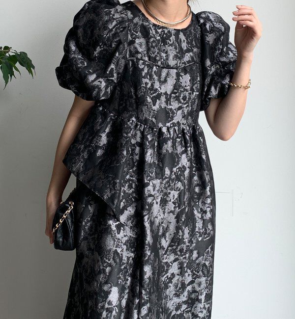  「【オケージョン対応】【WEB限定】ジャガードドレス」|ドレス|