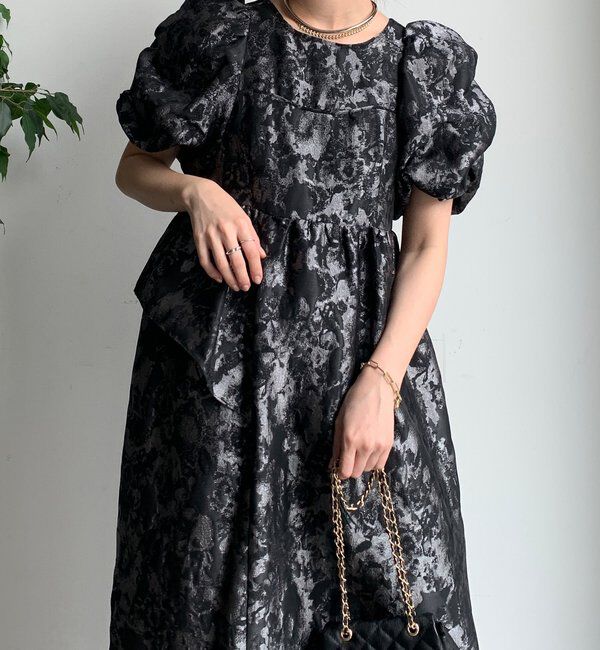  「【オケージョン対応】【WEB限定】ジャガードドレス」|ドレス|