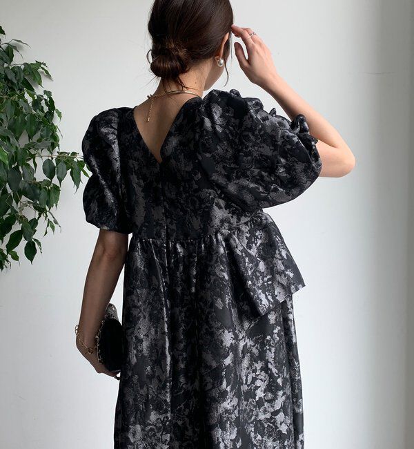  「【オケージョン対応】【WEB限定】ジャガードドレス」|ドレス|