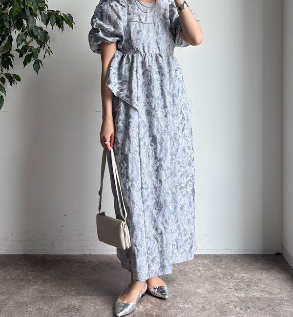  「【オケージョン対応】【WEB限定】ジャガードドレス」|ドレス|