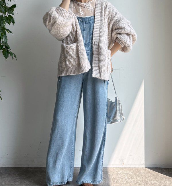  「ケーブルニットカーディガン」|カーディガン|