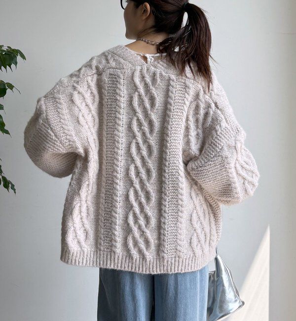  「ケーブルニットカーディガン」|カーディガン|