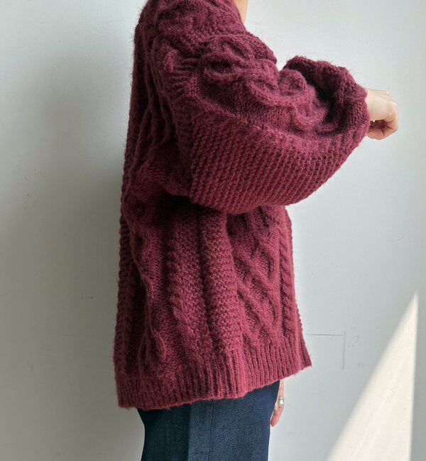  「ケーブルニットカーディガン」|カーディガン|