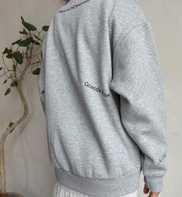  「【WEB限定】裏毛裏起毛ランダム刺繍ロゴトップス」|Tシャツ・カットソー|