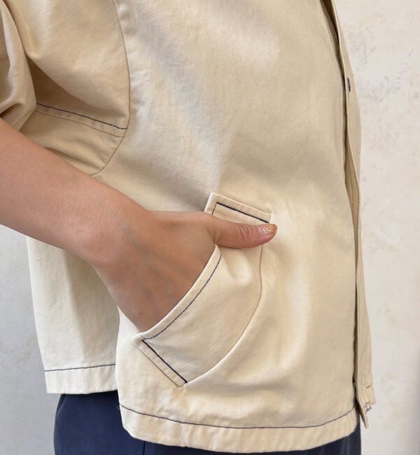  「【WEB限定】コーデュロイ襟切替ジャケット」|ブルゾン・スタジャン|