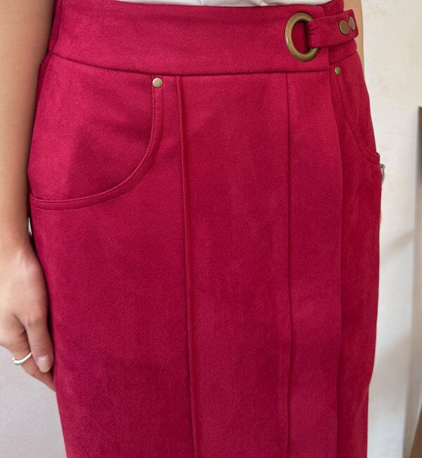  「【WEB限定】スエードポンチスカート」|スカート|