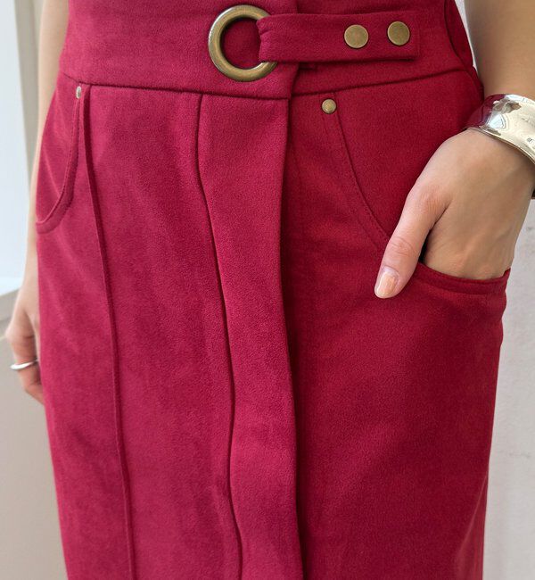  「【WEB限定】スエードポンチスカート」|スカート|