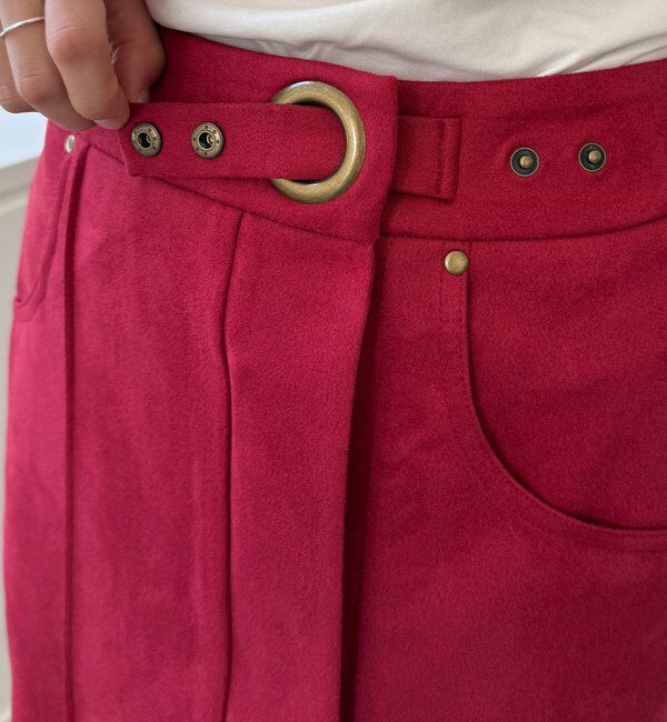  「【WEB限定】スエードポンチスカート」|スカート|