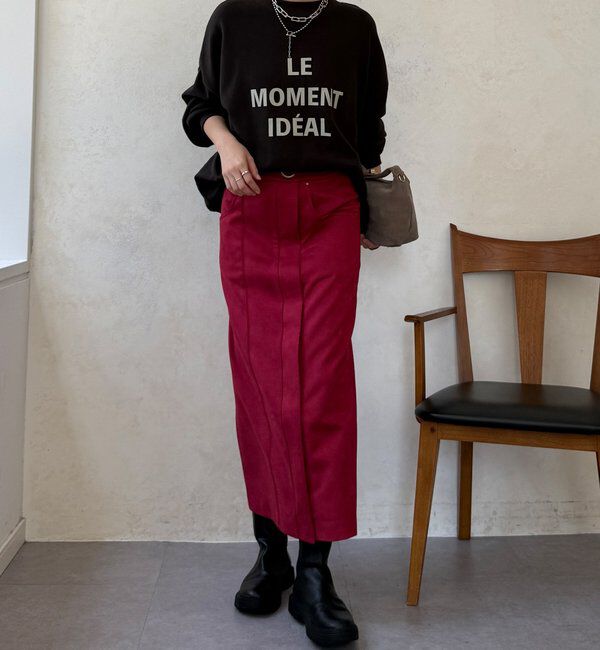  「【WEB限定】スエードポンチスカート」|スカート|