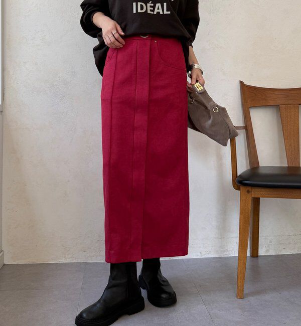  「【WEB限定】スエードポンチスカート」|スカート|