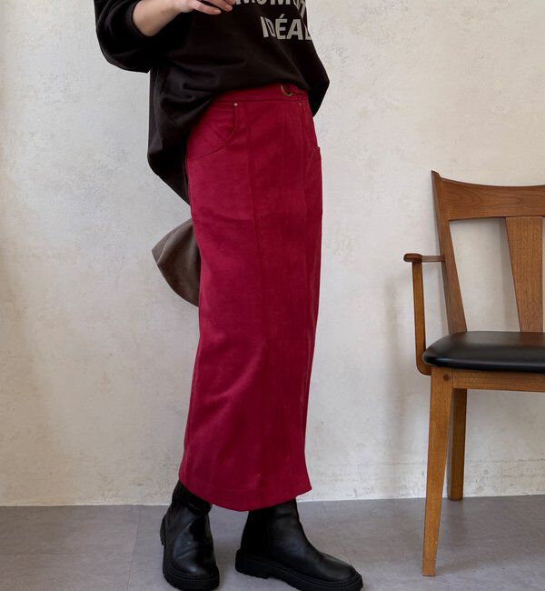  「【WEB限定】スエードポンチスカート」|スカート|