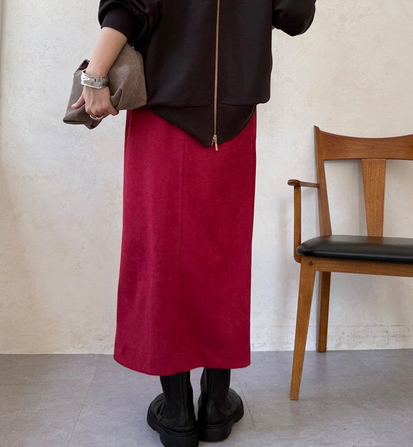  「【WEB限定】スエードポンチスカート」|スカート|