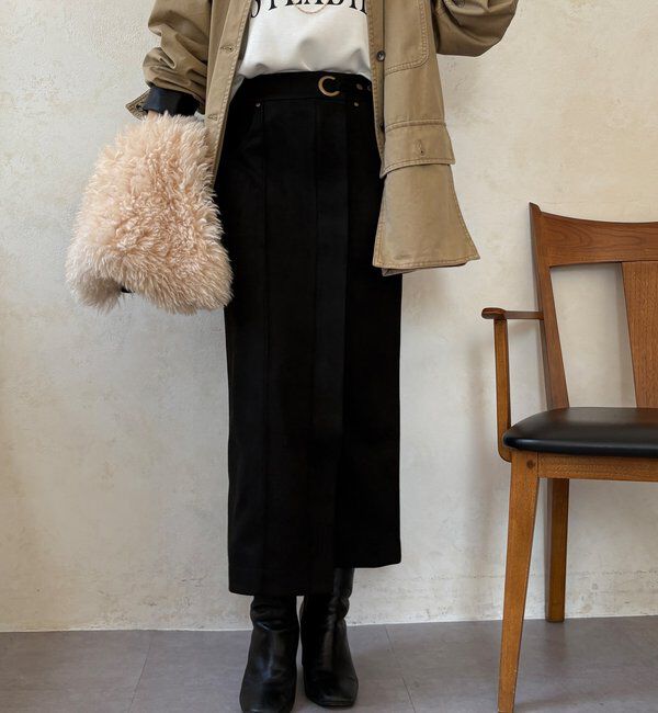  「【WEB限定】スエードポンチスカート」|スカート|