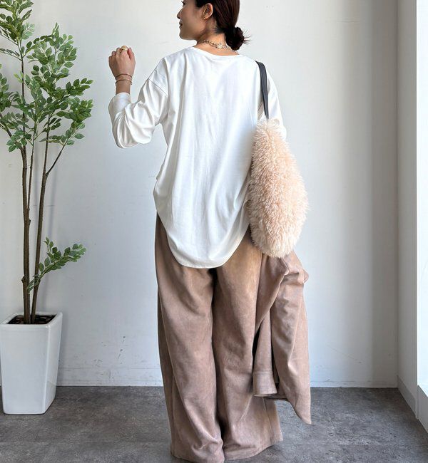  「【WEB限定】ウォームルーズロンTEE」|Tシャツ・カットソー|