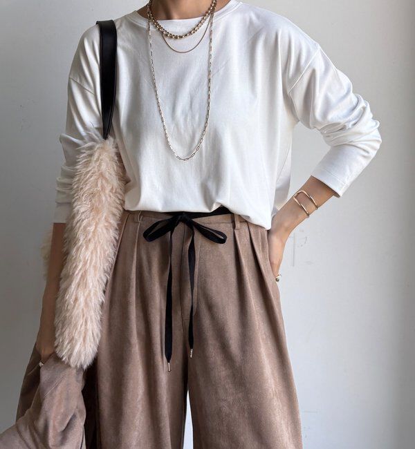  「【WEB限定】ウォームルーズロンTEE」|Tシャツ・カットソー|