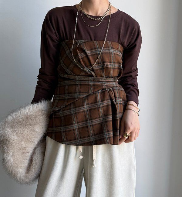  「【WEB限定】ウォームルーズロンTEE」|Tシャツ・カットソー|